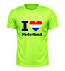 foto 8 Sportshirt i love Nederland  hart in rood wit blauw Holland fan shirt