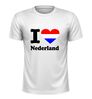 foto 9 Sportshirt i love Nederland  hart in rood wit blauw Holland fan shirt