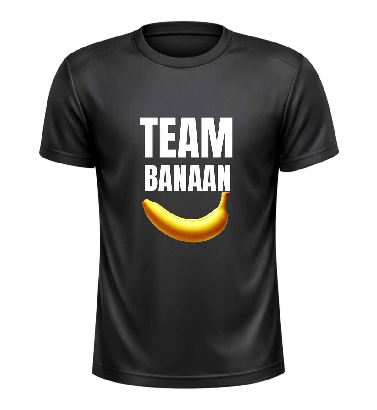 Sportshirt team banaan met Banaan afbeelding grappig team shirt voor toernooien