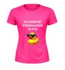 foto 15 Sportshirt vierdaagse  Ik loop de vierdaagse in mijn eentje met grappige eend