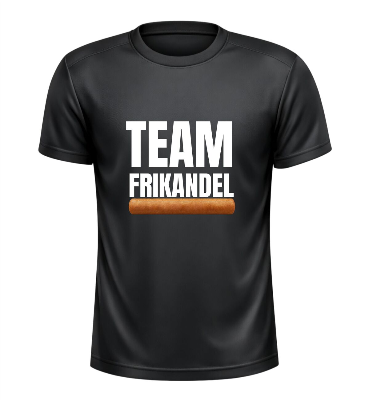 Team frikandel sportshirt  grappig team shirt met frikandel print perfect voor toernooien