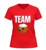 foto 10 Team oliebol v-hals t-shirt met oliebol afbeelding feestdagen special