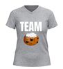 foto 11 Team oliebol v-hals t-shirt met oliebol afbeelding feestdagen special