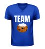 foto 2 Team oliebol v-hals t-shirt met oliebol afbeelding feestdagen special