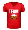 foto 4 Team oliebol v-hals t-shirt met oliebol afbeelding feestdagen special