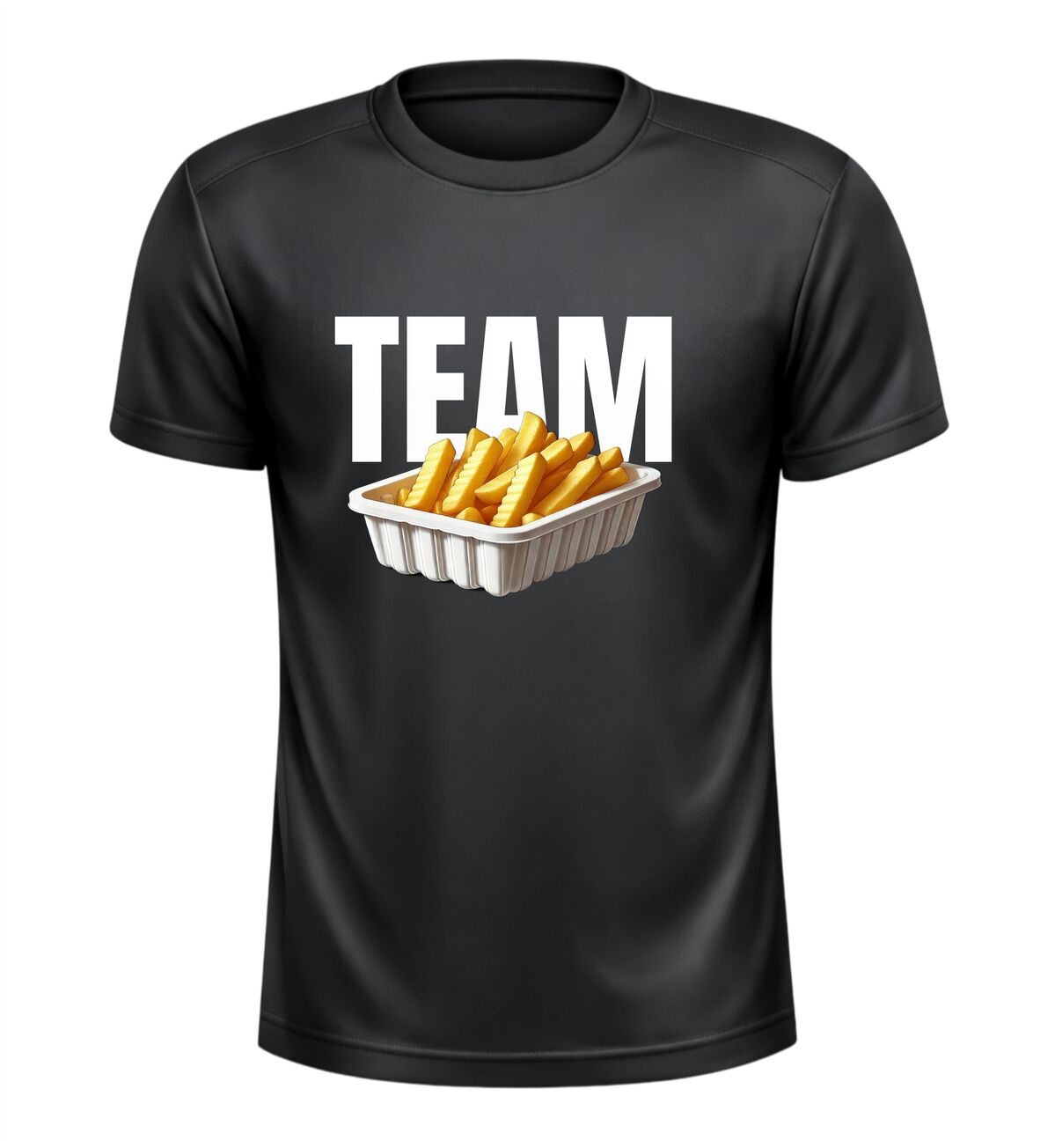 Team patat of friet sport shirt  leuk teamshirt voor toernooi of sportdag