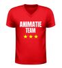 foto 4 V-Hals animatie team t-Shirt shirts voor recreatie teams