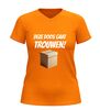 foto 3 V-hals dames shirt deze doos gaat trouwen grappig vrijgezellenfeest t-shirt bride to be