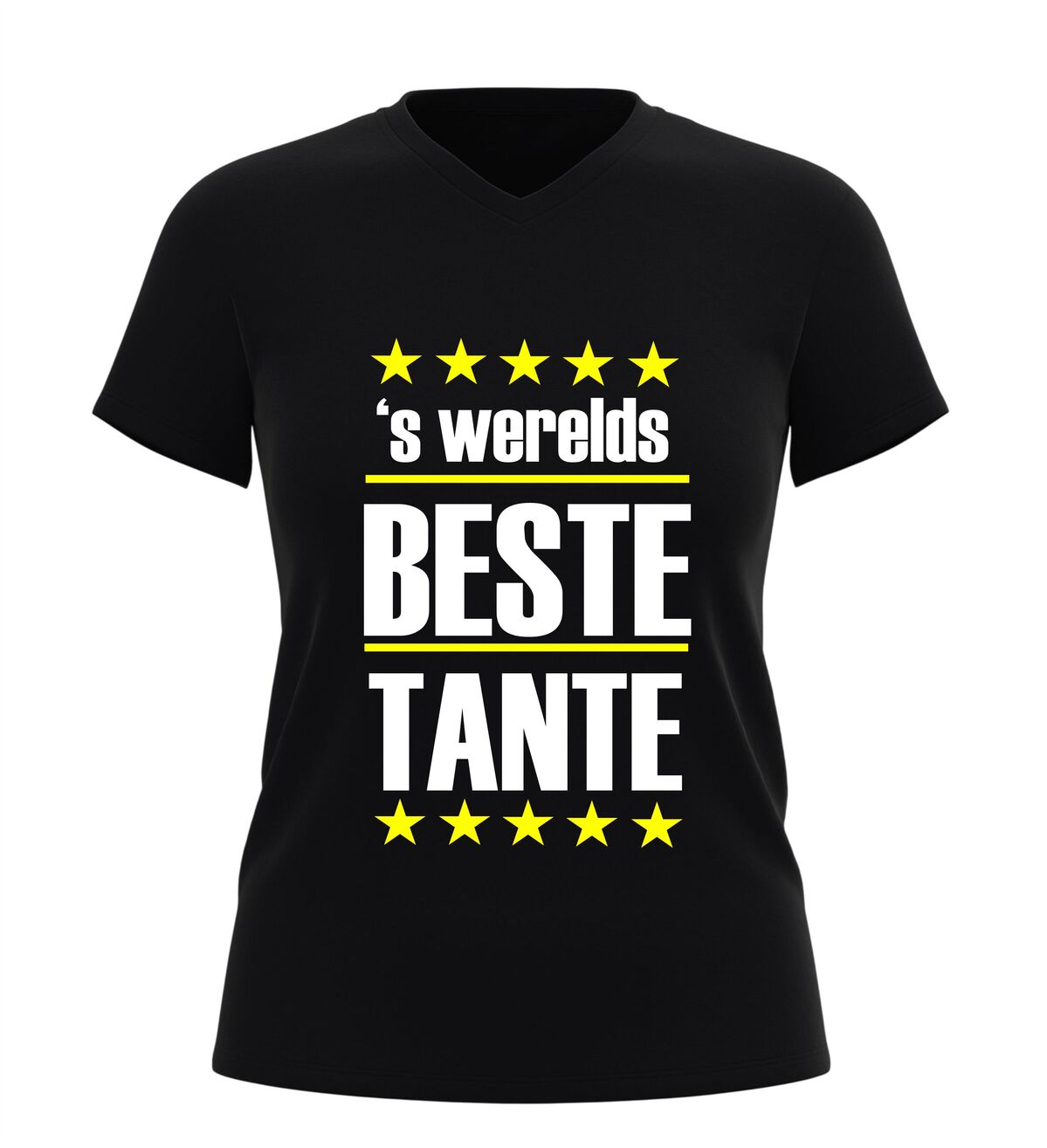 V-hals dames shirt ’s werelds beste tante leuk cadeau voor je tante
