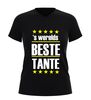 V-hals dames shirt ’s werelds beste tante leuk cadeau voor je tante
