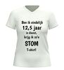 foto 12 V-hals jubileum shirt 12,5 jaar in dienst grappig cadeau