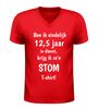 foto 4 V-hals jubileum shirt 12,5 jaar in dienst grappig cadeau