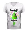 foto 6 V-hals shirt 18 jaar deze toffe peer is geen 17 meer verjaardag T-Shirt met afbeelding peer