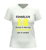 foto 12 V hals shirt achttien jaar eindelijk 18 nu moet ik nog volwassen worden grappig verjaardag shirt