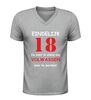 foto 5 V hals shirt achttien jaar eindelijk 18 nu moet ik nog volwassen worden grappig verjaardag shirt