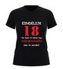 foto 7 V hals shirt achttien jaar eindelijk 18 nu moet ik nog volwassen worden grappig verjaardag shirt