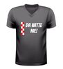 foto 1 V-hals shirt da witte nie met rood Brabants t-shirt voor carnaval en feest