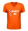 foto 3 V-hals shirt da witte nie met rood Brabants t-shirt voor carnaval en feest