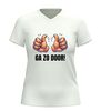 foto 12 V-hals shirt ga zo door met twee duimen print