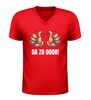 foto 4 V-hals shirt ga zo door met twee duimen print