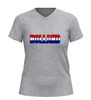 foto 11 V-hals shirt Holland in Nederlandse vlag kleuren rood wit blauw design