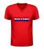 foto 4 V-hals shirt Holland in Nederlandse vlag kleuren rood wit blauw design