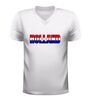 foto 6 V-hals shirt Holland in Nederlandse vlag kleuren rood wit blauw design