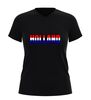 foto 7 V-hals shirt Holland in Nederlandse vlag kleuren rood wit blauw design