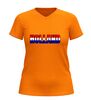 foto 9 V-hals shirt Holland in Nederlandse vlag kleuren rood wit blauw design