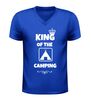 foto 2 V hals shirt king of the camping grappig camping t-shirt voor heren