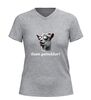 foto 11 V hals shirt met geit geen gemekker humoristisch t-shirt