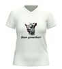 foto 12 V hals shirt met geit geen gemekker humoristisch t-shirt