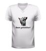 foto 6 V hals shirt met geit geen gemekker humoristisch t-shirt