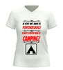 foto 12 V-hals shirt met tekst ik hoef niet naar de psycholoog ik moet gewoon naar de camping