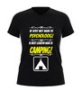 foto 7 V-hals shirt met tekst ik hoef niet naar de psycholoog ik moet gewoon naar de camping