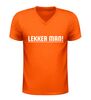 foto 3 V-hals shirt met tekst lekker man grappig t-Shirt