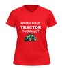foto 10 V hals Shirt welke kleur tractor hedde gij? grappig boeren t-Shirt met tractor afbeelding