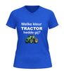 foto 8 V hals Shirt welke kleur tractor hedde gij? grappig boeren t-Shirt met tractor afbeelding