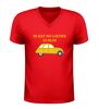 foto 4 V hals t-shirt Citroën 2CV  ik zat nu liever in mijn eendje deux chevaux liefhebbers Shirt