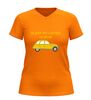 foto 9 V hals t-shirt Citroën 2CV  ik zat nu liever in mijn eendje deux chevaux liefhebbers Shirt
