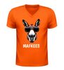 foto 3 V-hals t-Shirt heren mafkees lollige ezel met zonnebril print
