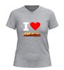 foto 11 V-hals t-shirt l love frikandel speciaal grappig snack shirt