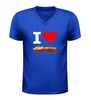 foto 2 V-hals t-shirt l love frikandel speciaal grappig snack shirt