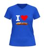 foto 8 V-hals t-shirt l love frikandel speciaal grappig snack shirt