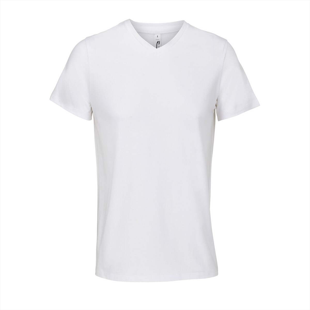 V-hals T-shirt Unisex Sol's Regent wit