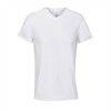V-hals T-shirt Unisex Sols Regent wit