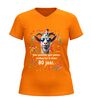 foto 9 V-hals verjaardag shirt 80 jaar  geen gemekker geen gemaar met geit