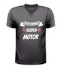 Heren v-hals motor shirt echte mannen rijden motor perfect cadeau voor bikers