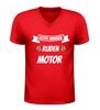 foto 4 Heren v-hals motor shirt echte mannen rijden motor perfect cadeau voor bikers