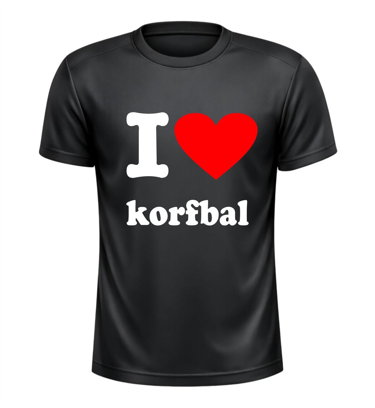 I love korfbal t-shirt sport shirt voor korfbal liefhebber